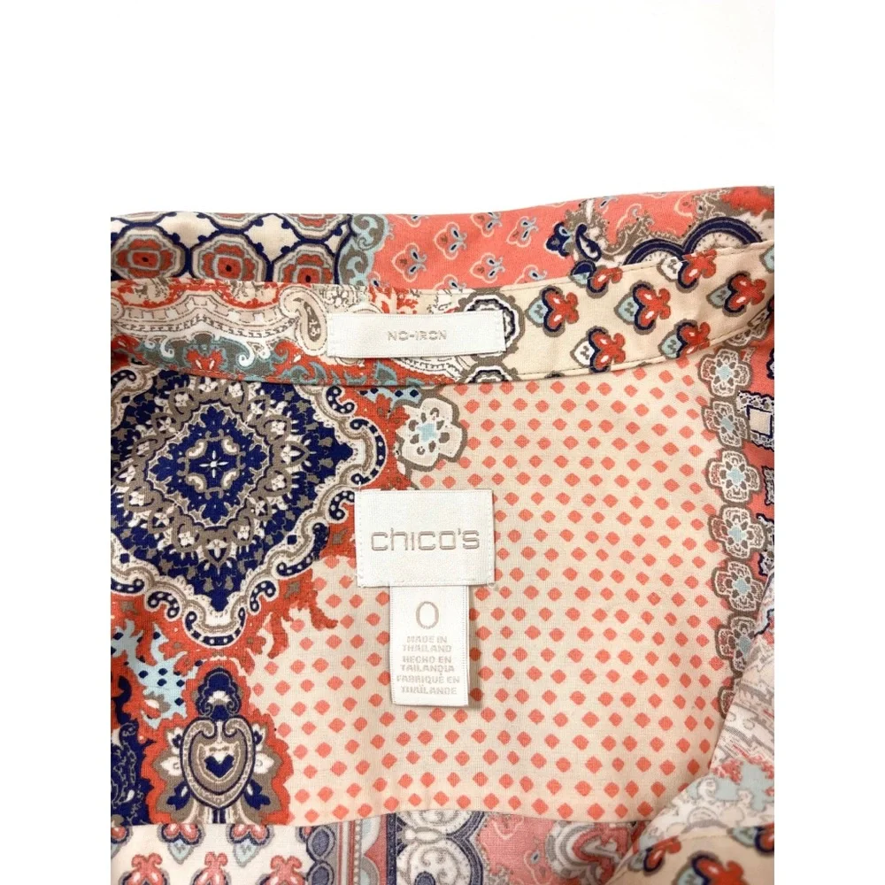Chico’s | Effortless Giana Paisley Print Button-Down Shirt